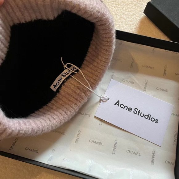 Acne Studios Multicolor Stripe Knit Beanie Acne Studios NEW Acne Studio striped hat